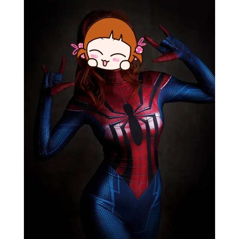 Halloween Vrouw Meisjes Spidercosplay Kostuum Zentai Bodysuit Volwassenen Kids Party Jumpsuits