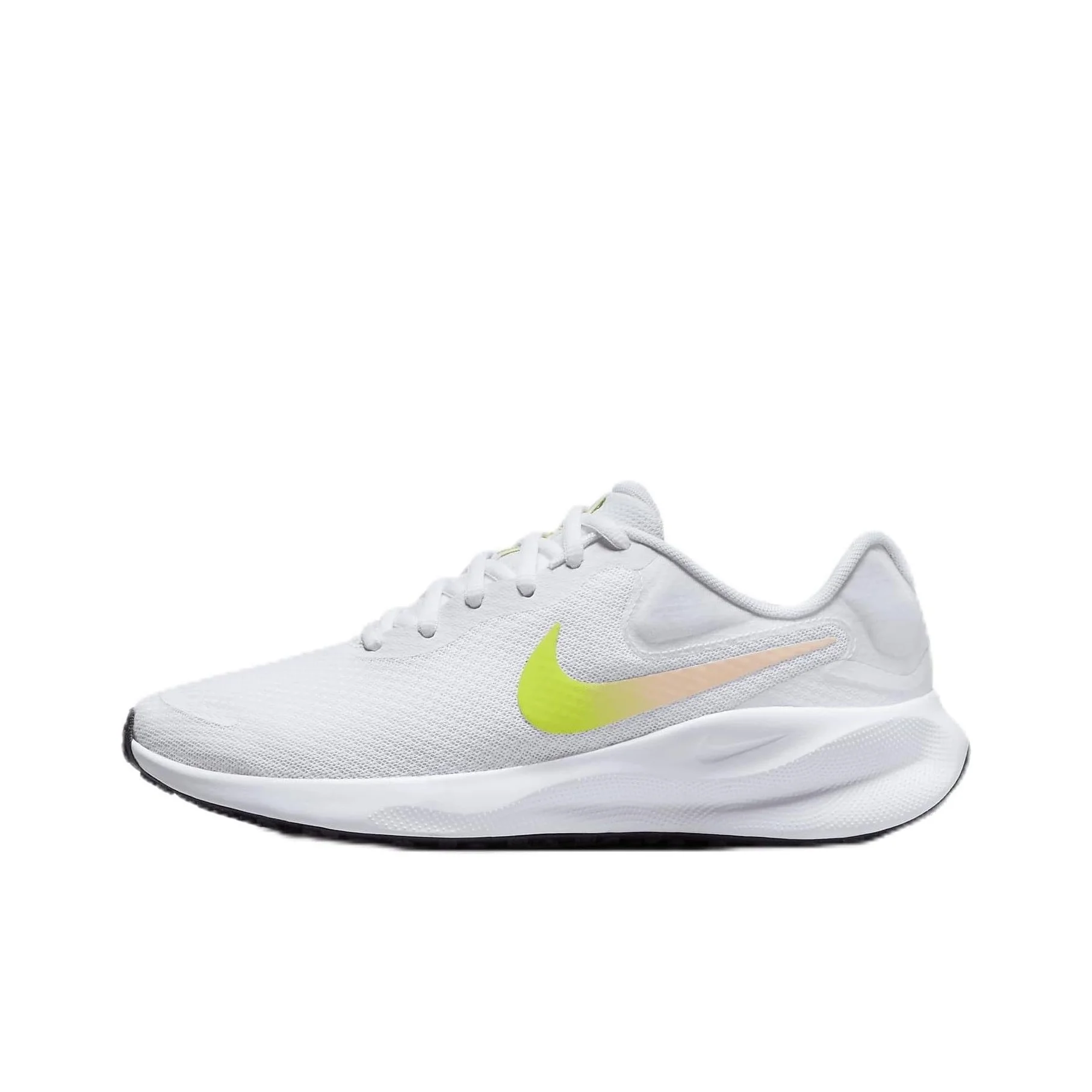 Nike REVOLUTION 7 Running Shoes Men's Low Top White/Bright Yellow/Light Red/Dark Purple/Green FB2208-103
