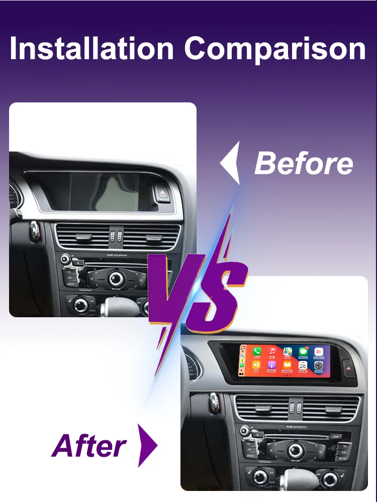 AUTOTOP 8,8 "Linux Auto Multimedia Stereo Für Audi A4 A4L B8 2009-2012 Drahtlose Carplay Android Auto Airplay Mirrorlink Bluetooth – Detail 4