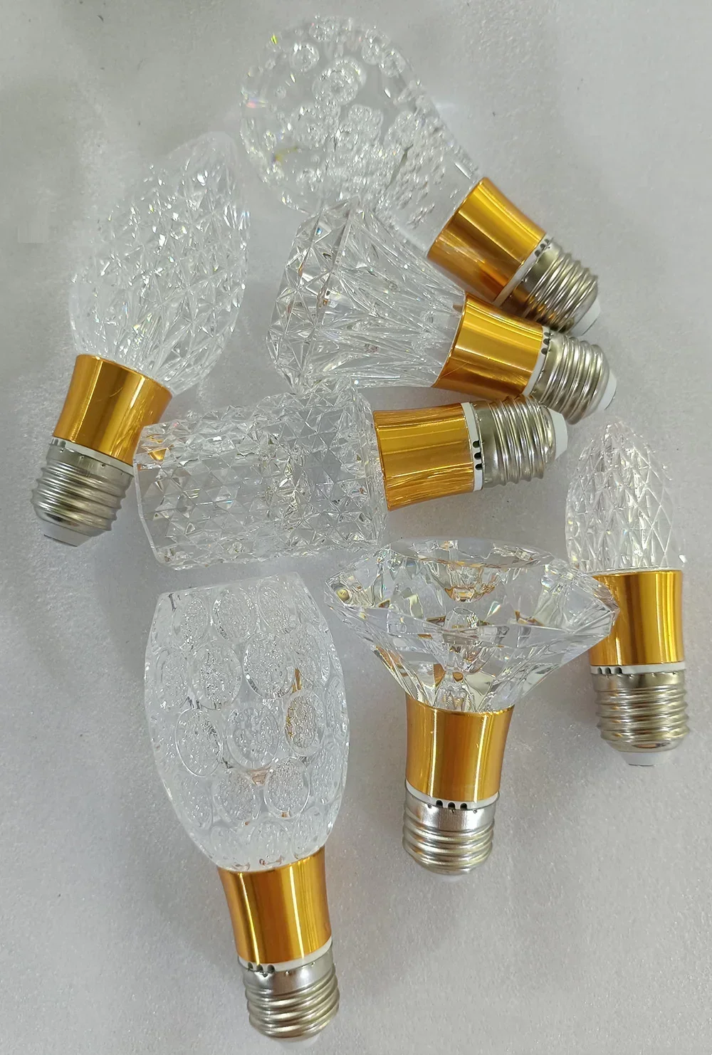 E27/E14 Acrylic Crystal Decorative LED Bulb High CRI Ra97+ 3000K 4000K 6000K for Corridor Balcony Study Cabinet Indoor Lighting