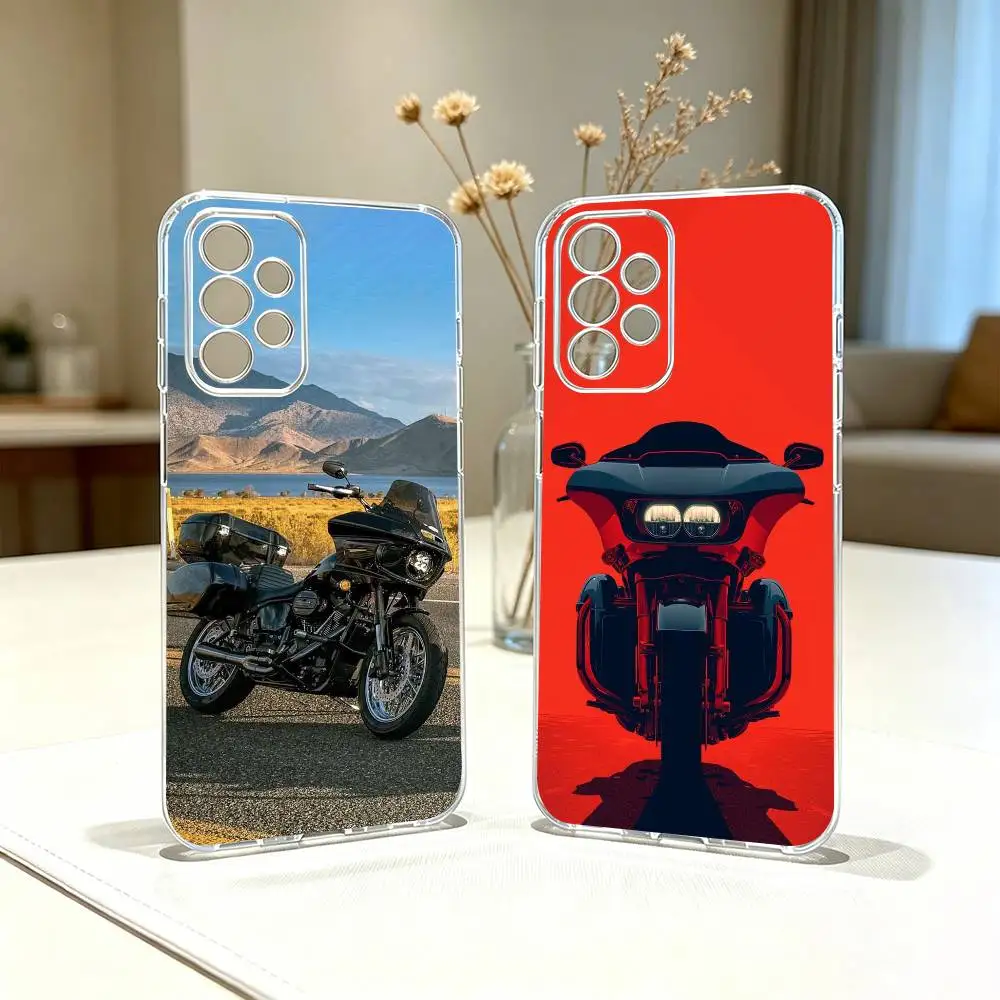 Street Glide  Phone Case For Samsung S25,S24,S21,S22,S23,S30,Ultra,S20,Plus,Fe Transparent Cover