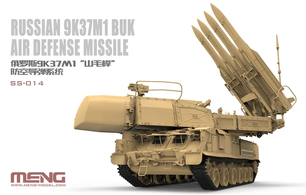 1/35 Scale Unassembled Plastic Building Kit SS-014 MENG Russian 9K37M1 BUK Surface-to-Air Missile System Static Display Military