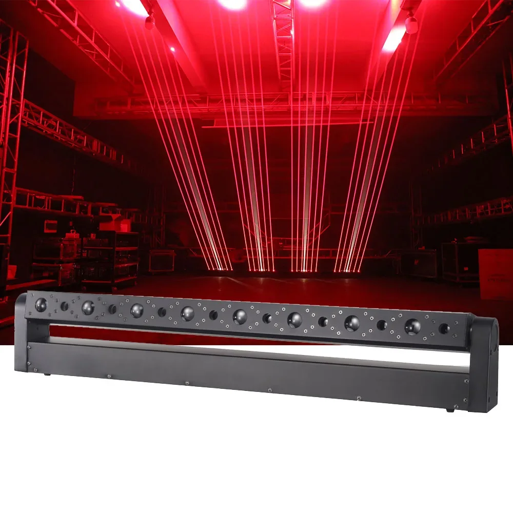 TR1650 stage light 8*500mw red laser + 8*3w white moving beam bar