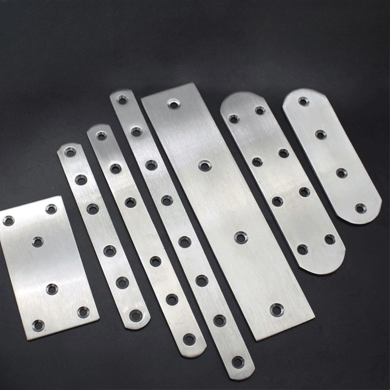 6 Holes Wooden Angle Corner Brackets Furniture Flat Mending Repair Plate Universal Furniture Corner Connector