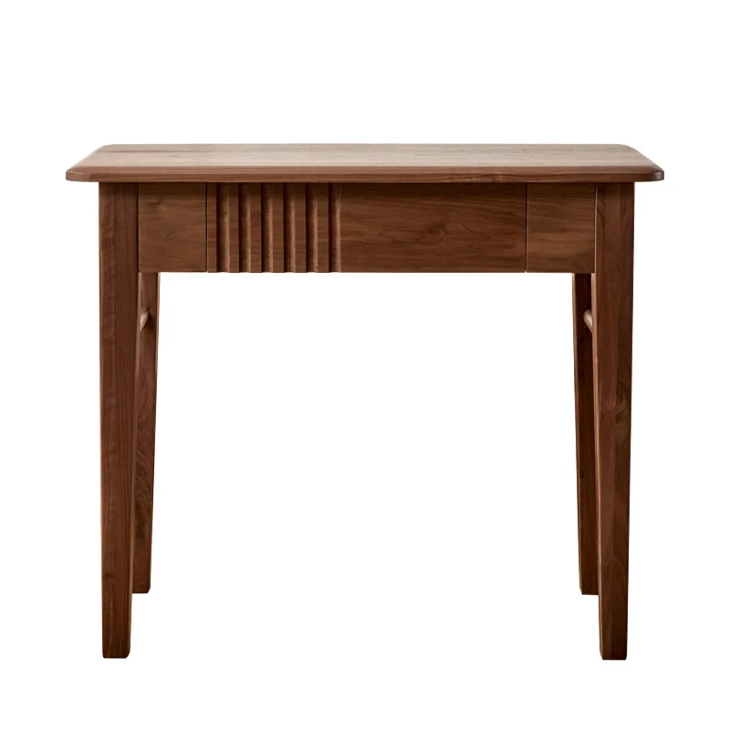 Black walnut desk solid wood bedroom desk writing table cherry wood dresser storage desk