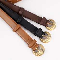 25mm Versatile Genuine Leather Belt for Women