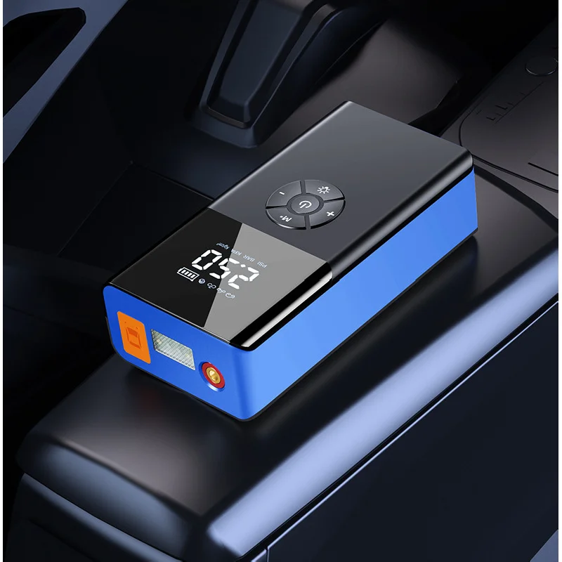 

Car Jump Starter Device Portable Power Bank Air Pump Tyre Inflator Professional Charger With Lighting