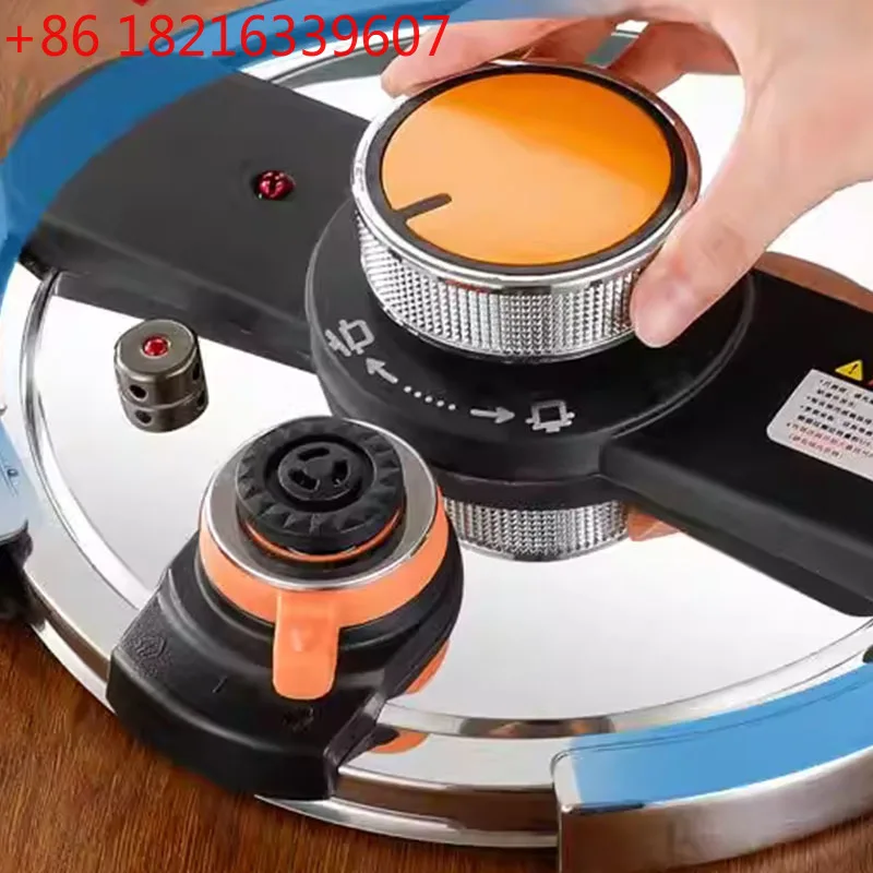 YAO 304 Stainless Steel Thickened Explosion-proof Pressure Cooker 4/5/6/8L Large Capacity Induction Cooker Gas Stove Is Suitable