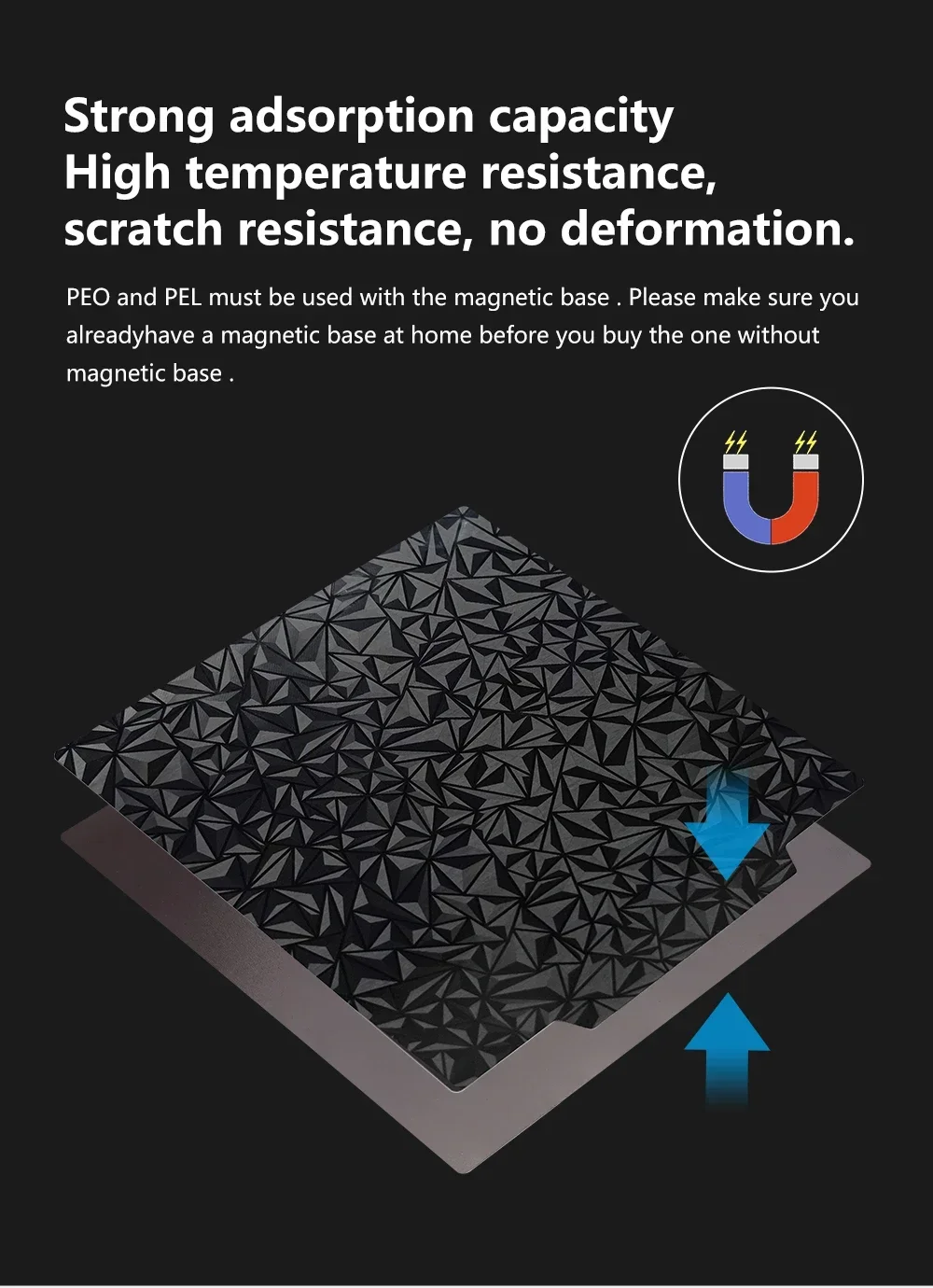 Double-Sided Textured PEI Plate for Bambu Lab P2S A1/P1/X1,High Success Rate Easy Release PET Build Surface For Bambulab P1P X1C Sa2c150cfd5154950b5482628012755e9u