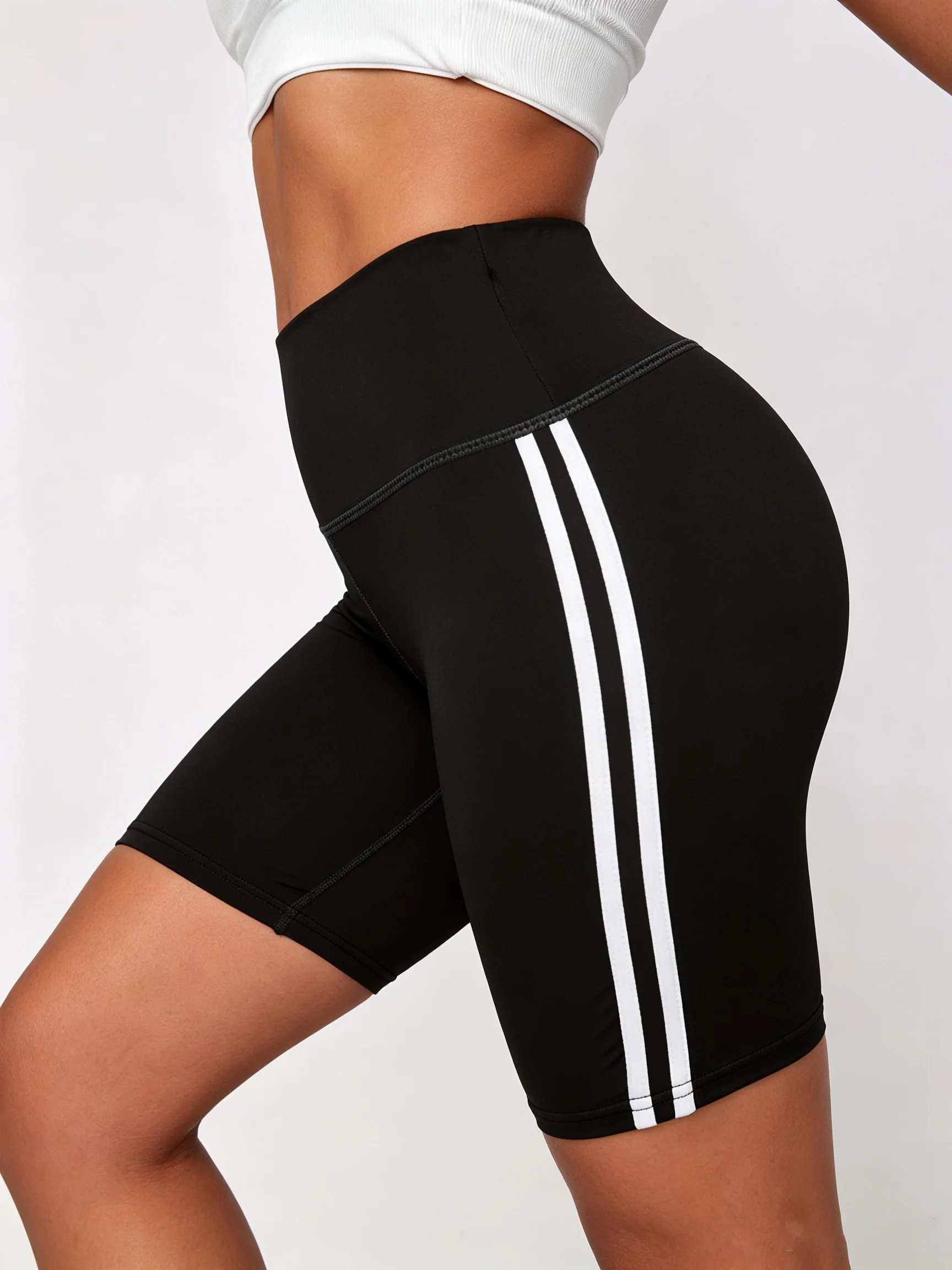 Women's Leggings yoga Sport Shorts High Waisted Hip Lifting Fittness Shorts Tummy Control Slim Fit Shorts Running Cycling Pants