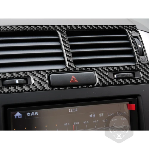 Imagen 2 del producto Pegatina embellecedora de ventilación Central Interior de coche, accesorios de fibra de carbono para Suzuki Grand Vitara 2006, 2007, 2008, 2009, 2010, 2011, 2012, 2013