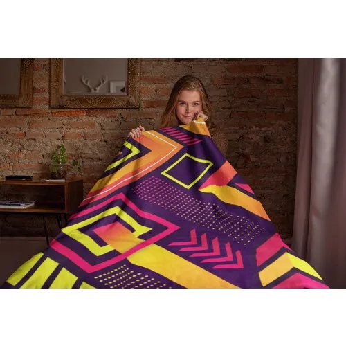 Kiparis Gradient Geometric Shapes Double Blanket