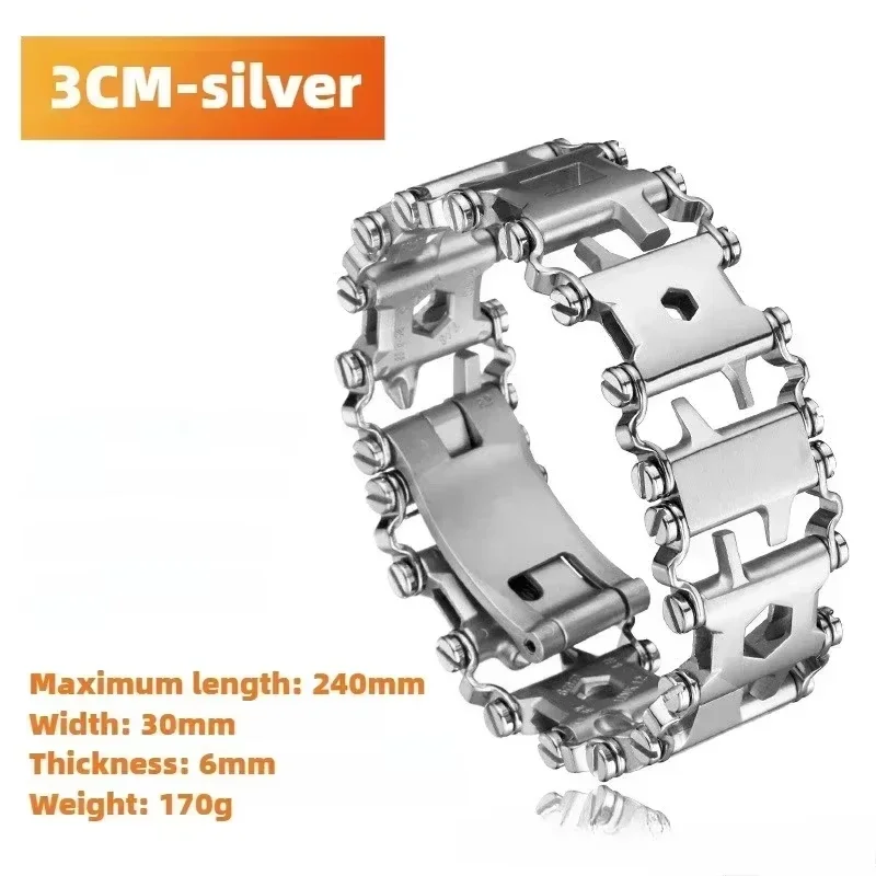 29-in-one-tool-multi-functional-bracelet-for-companions-outdoor-emergency-stainless-steel-outdoor-tool-watch-strap-accessories
