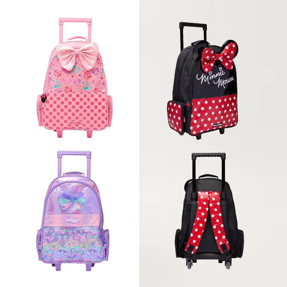 Smiggle Kids Rollende Rugzak Hot-Selling Zeemeermin En Prinses Wielen Schoolrugzak Voor Jongens En Meisjes School Trolley Tassen