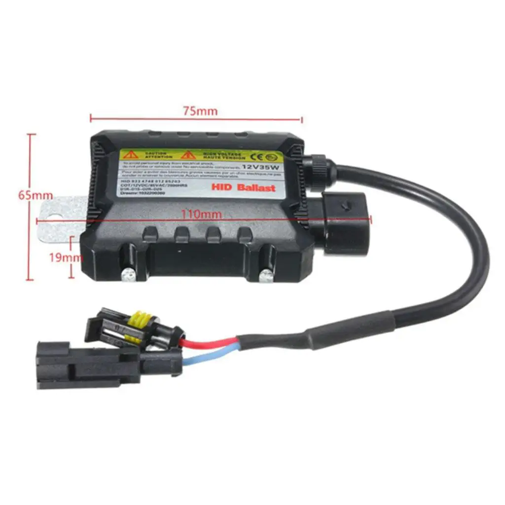 Balastro de Xenón HID de 55W, Plug and Play, Alta Potencia, Reemplazo para Luz de Xenón H1 H7 H8 9005, Kit de Faros Delanteros para Automóvil