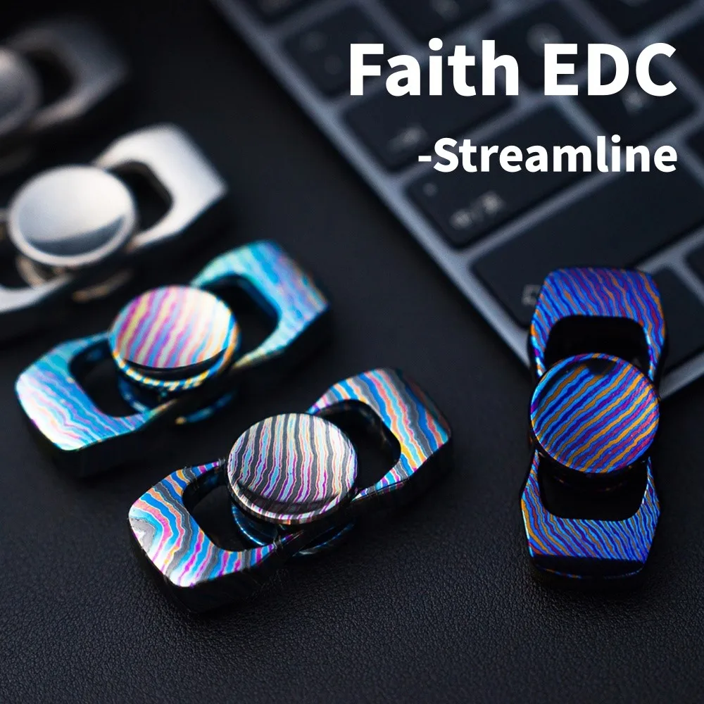 

Faith EDC Streamline Спиннер Оригинальный дизайн Двухлезвийный Спиннер для облегчения тревоги Гаджеты Гироскоп Непоседа Игрушки для взрослых