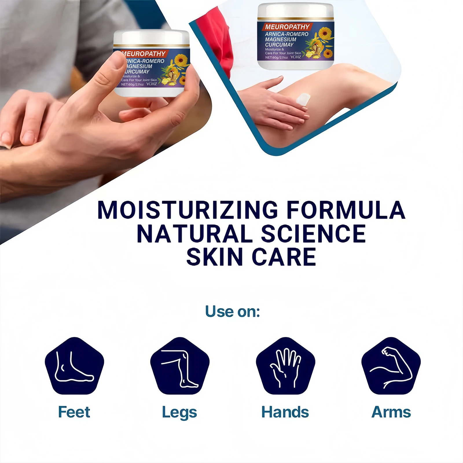 This Body Muscle Care Cream Contains Magnesium, Camellia, and Provides Deep Hydration, with Hyaluronic Acid, Lavender, and Vitamin E