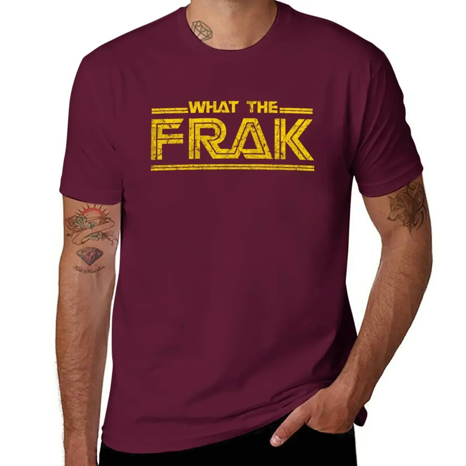 GALACTICA WHAT THE FRAK T-Shirt man clothes man t shirt men tshirt