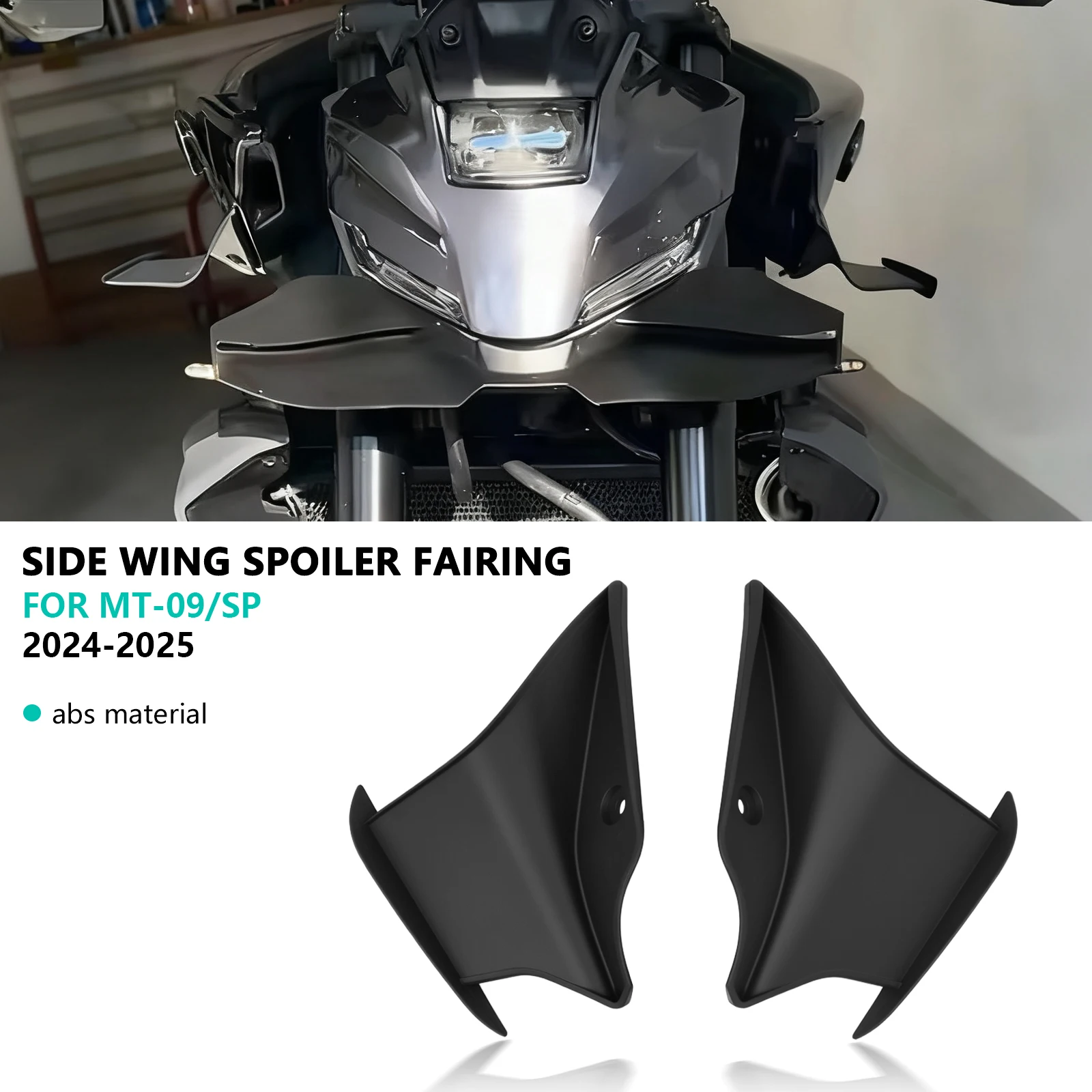 

Для YAMAHA MT-09 SP 2025 mt09sp 2024, новый мотоцикл, топливный бак, боковые крылья, спойлер MT09, аксессуары, крылья бака, защита