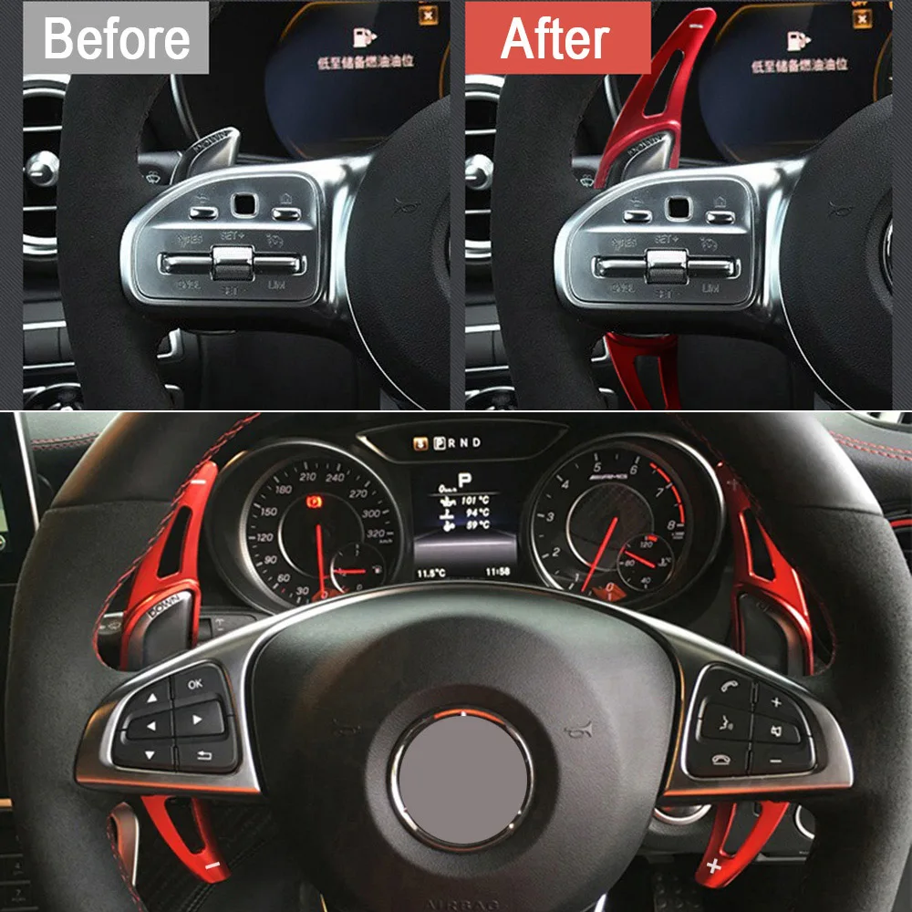 パドルシフトメルセデスベンツ A クラス AMG A35 A45 C63 C43 SL63
