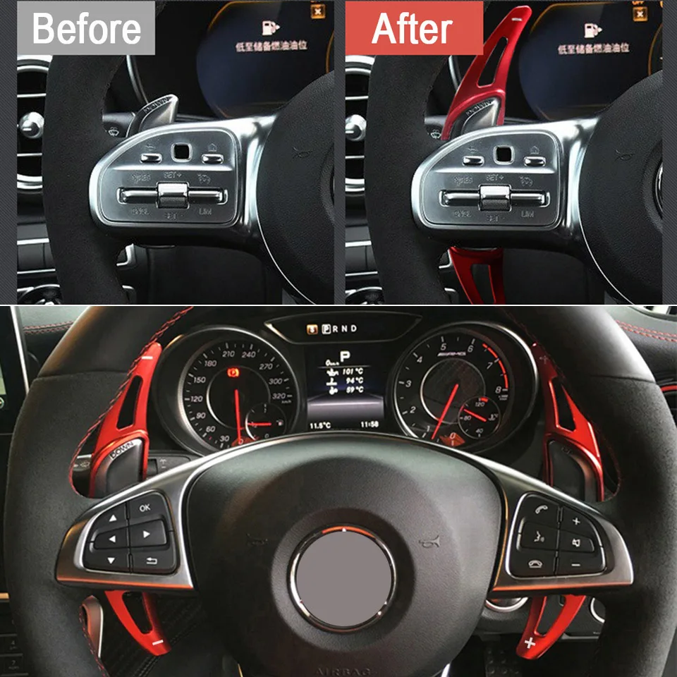 パドルシフトメルセデスベンツ A クラス AMG A35 A45 C63 C43 SL63