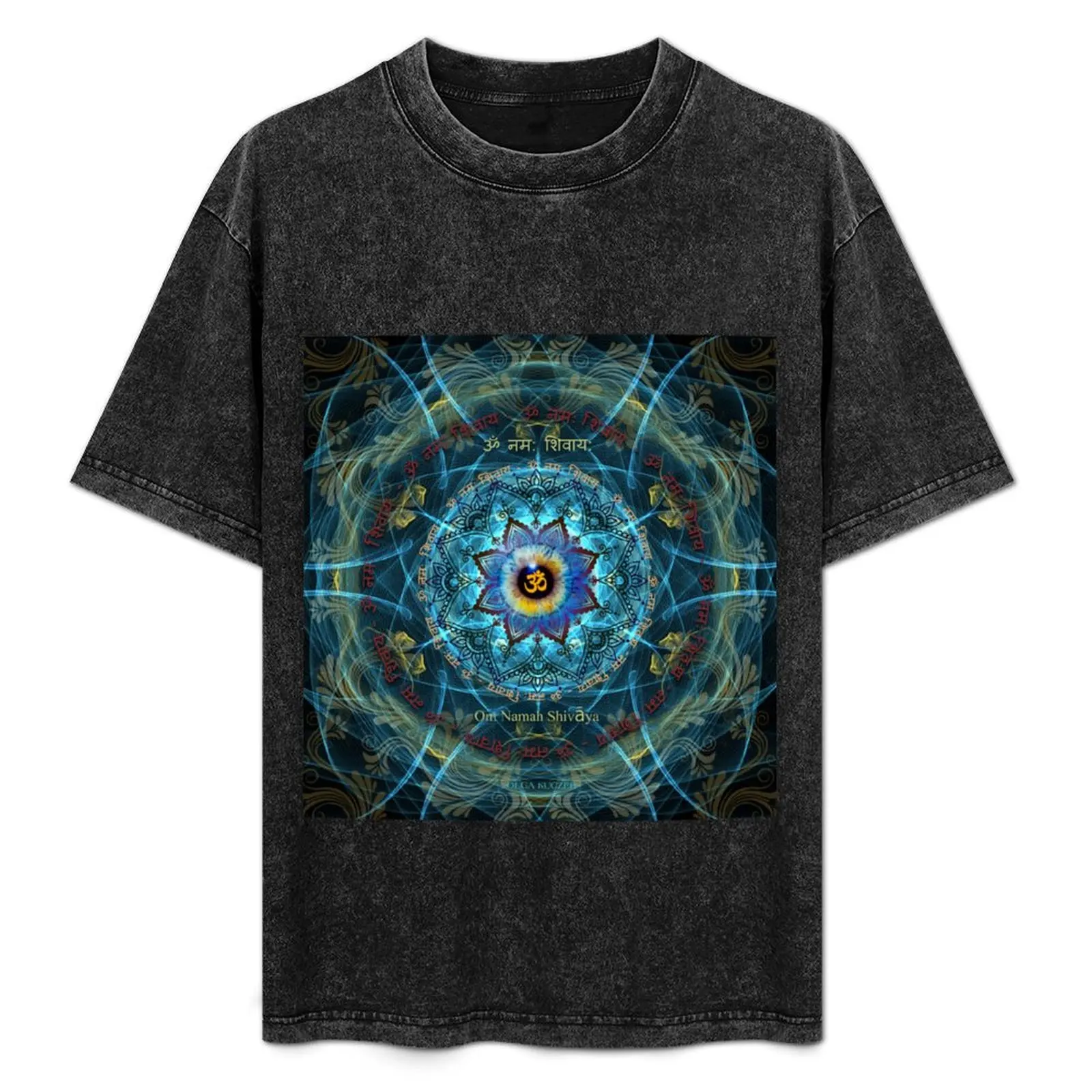 Om Namah Shivaya Mantra- The True Identity- Your self. T-Shirt plus sizes oversized t shirt men clothing