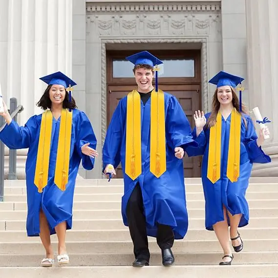 졸업 가운 대학 졸업 모자 유니폼 세트 술 스톨 2025 인감 유럽 미국 스타일 학사