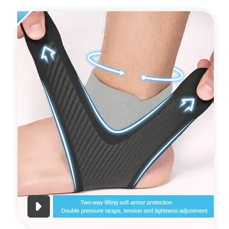 دعامة رياضية خفيفة الوزن لمنع الالتواء لدعم الكاحل لالتهاب اللفافة الأخمصية للكاحل المخفف لتخفيف التهاب وتر العرقوب