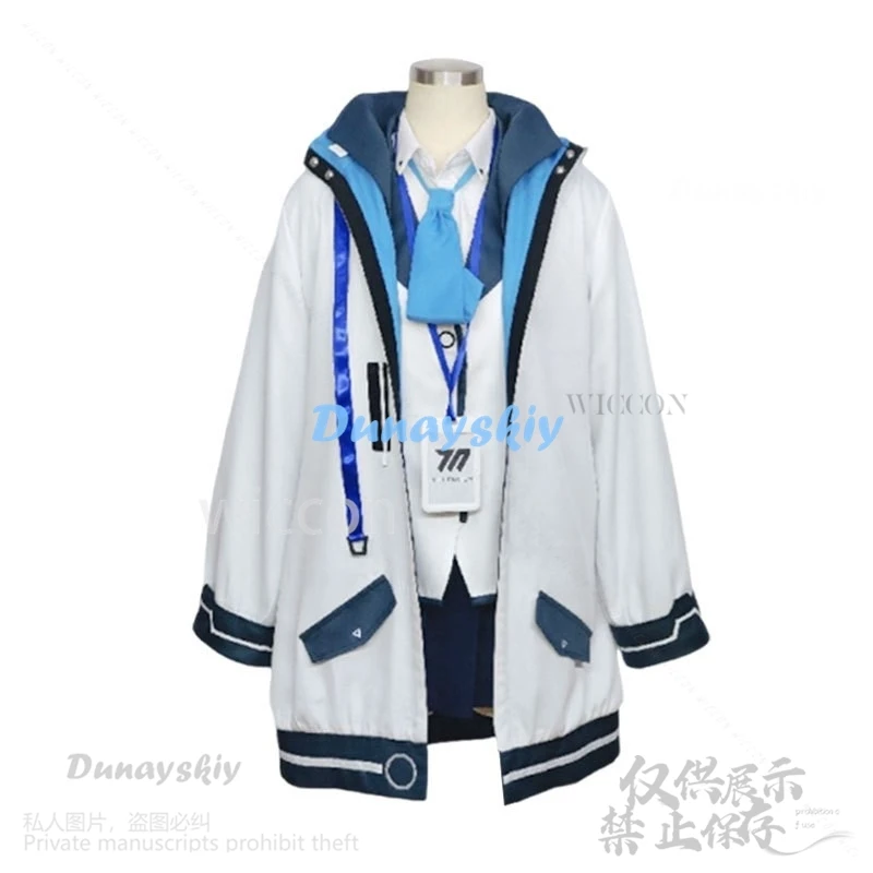 Anime Game Blue Archive Cosplay Kurosaki Koyuki Costume JK School Uniform Wear Coat Dress Lolita Wigs For Girls Woman Customized