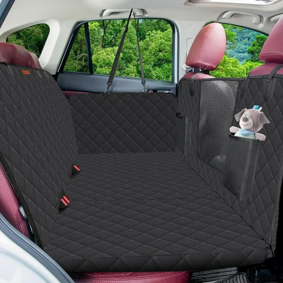 

Dog Car Seat Cover for Back Seat Hard Bottom 100 Waterproof 330lb Back Seat Extender Perfect for SUV and Truck