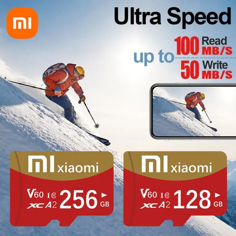 Original Mijia Xiaomi UHS-I Micro TF SD Card 2TB 1TB A2 U3 Memory Card 128GB Class 10 High Speed SD Card For Nintendo Switch Ps5