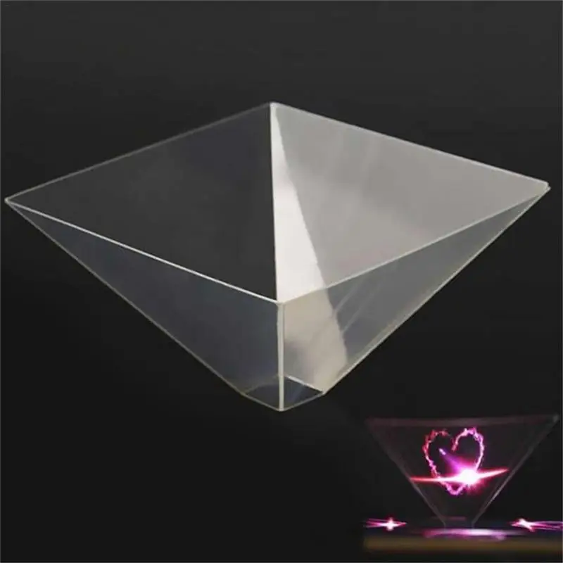 Dropshipping 3D Hologram Pyramid Display Projector Video Stand Universal For Smart Mobile Phone