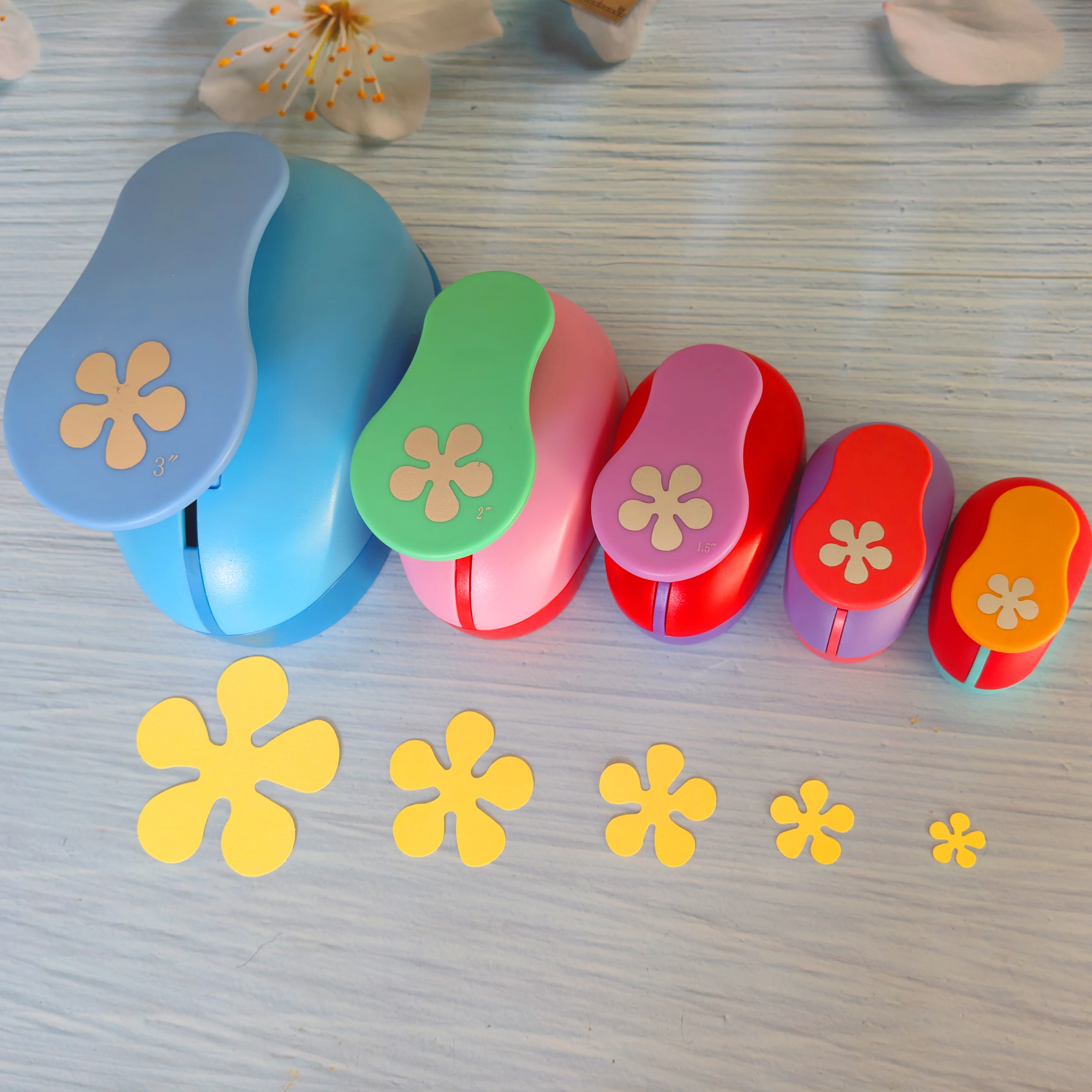 1.5cm-7.3cm Flower Shape Craft Punch Paper Punches Scrapbooking Punchers DIY Handmade Cutter EVA Foam Hole Cutting Tool