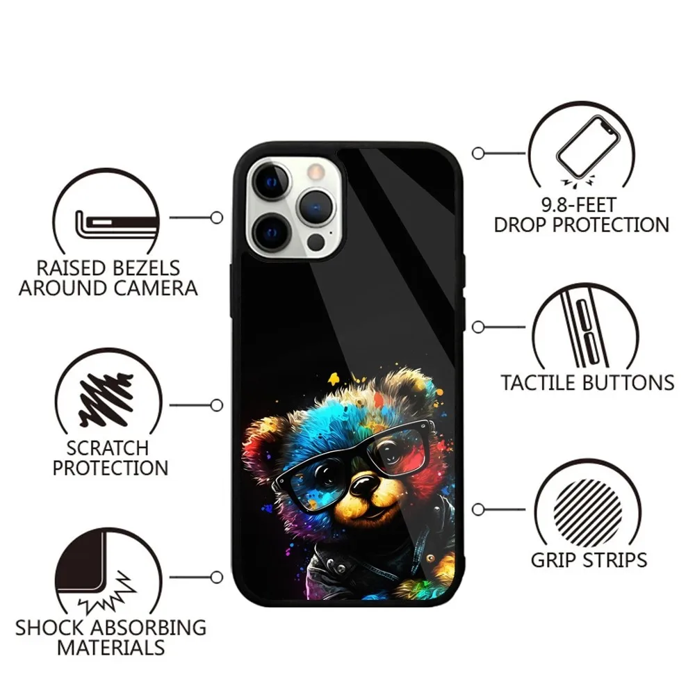 Monkey Tiger Frog Panda Animal Phone Case For iPhone 15,14,13,12,11,Plus,Pro,Max Mini Magsafe Magnetic Wireless Charging