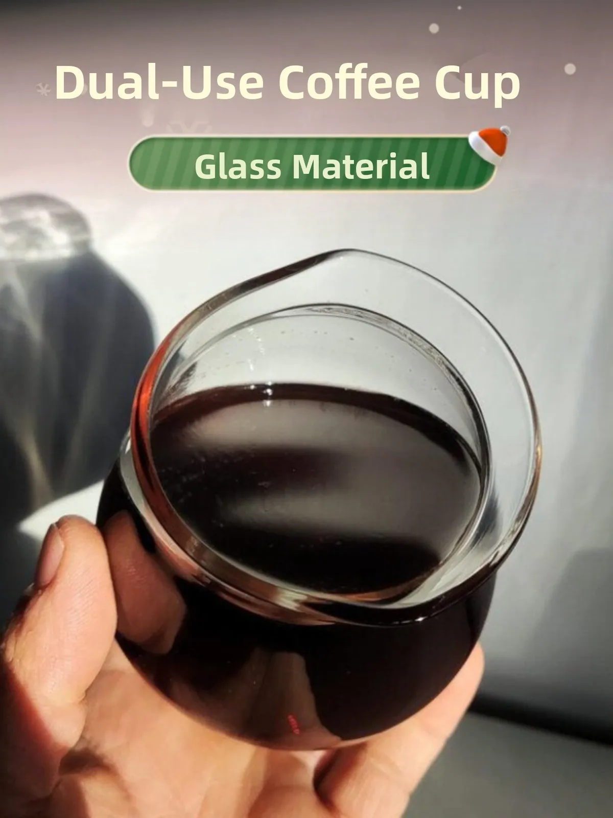 Dual Use Glass Coffee Tasting  Hand Brew Coffee  Fragrance Gathering 300ml American Sensory Cup Ceramic Simulation