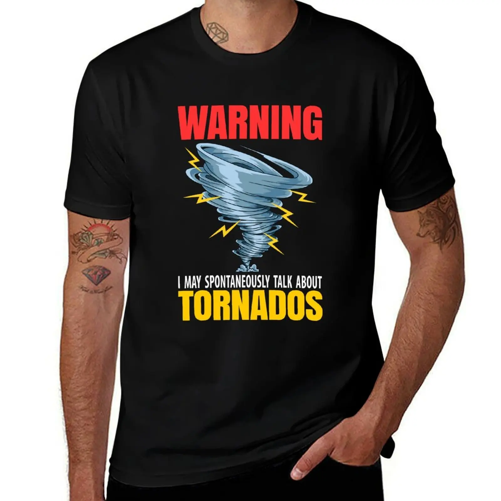 I talk about tornados - meteorologist Meteorology T-Shirt Casual Graphic Print Tee T-Shirt