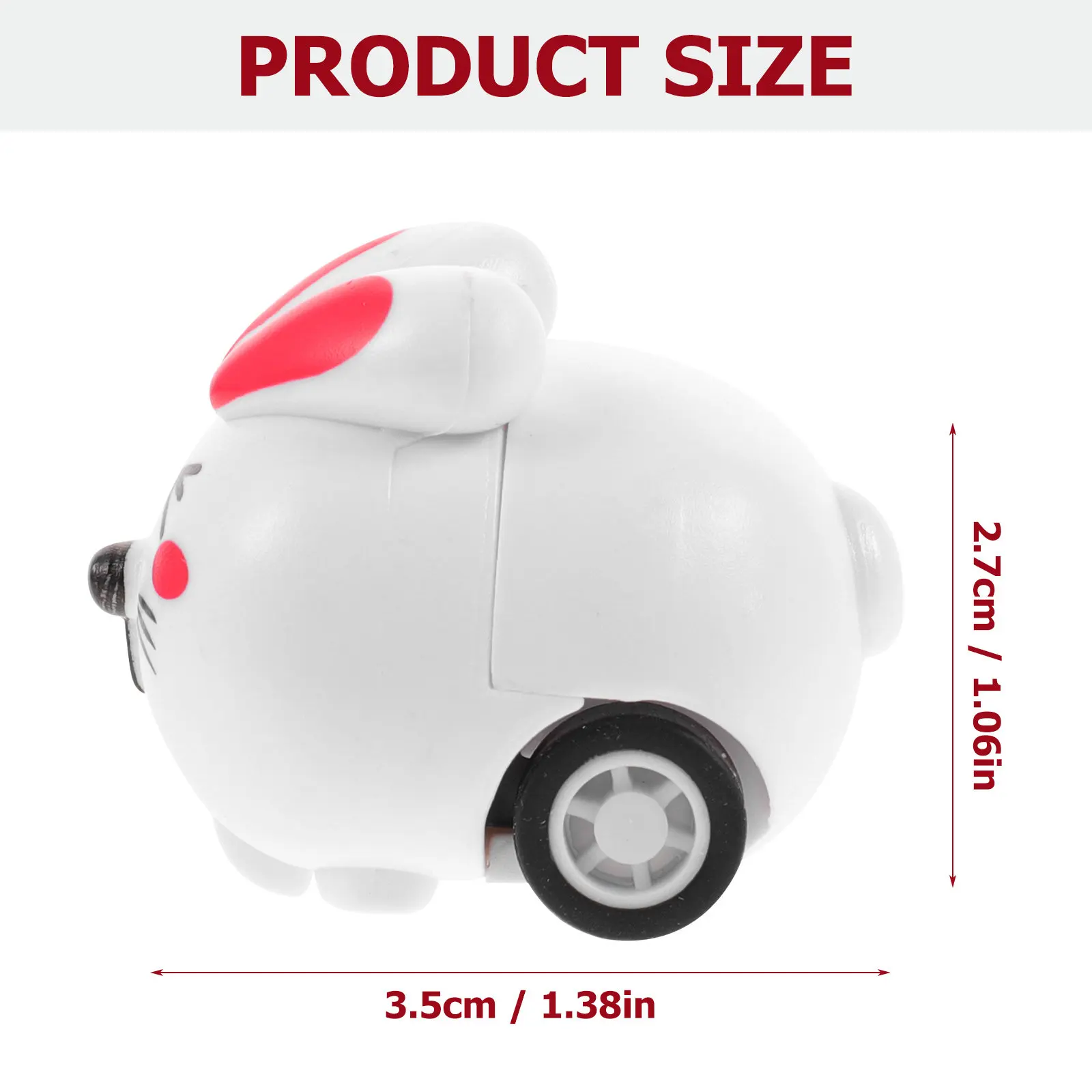 12Pcs Mini Cartoon Animal Shaped Pull-Back Vehicles Educational Inertia Car Playthings for Kids Room Decoration Gift Without