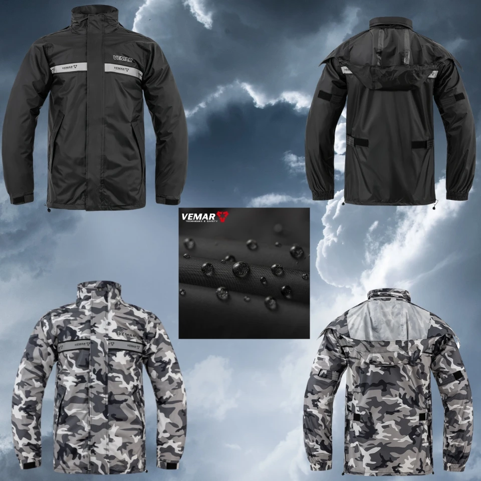 

Комплект плаща VEMAR A-883, комплект унисекс, куртка и брюки, водонепроницаемый ветрозащитный плащ для мотокросса