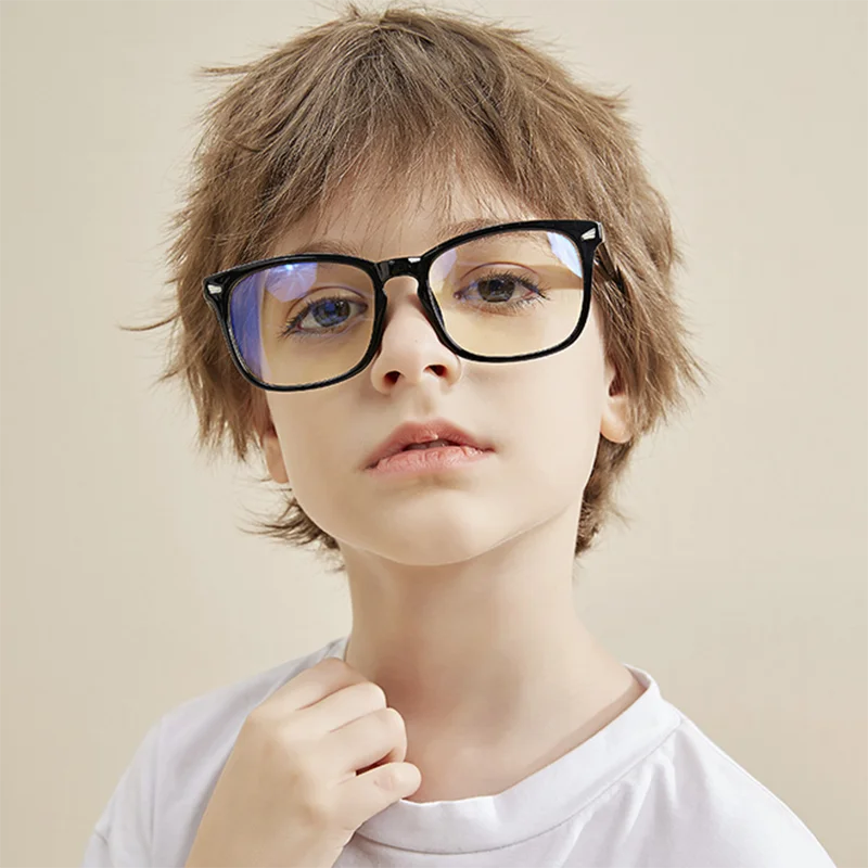 

New Kids Square Prescription Glasses Children Anti-Blue Light Eyeglasses Myopia Eyewear Diopters -1.0 -1.5 -2.0 To -6.0