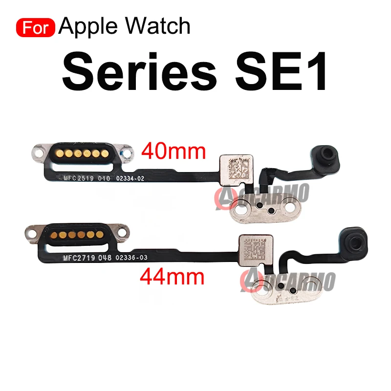 For Apple Watch Series 6 5 4 3 2 1 Series SE1 Series6 40mm 38MM 42mm 44mm Power On OFF With Microphone Flex Cable Repair Part