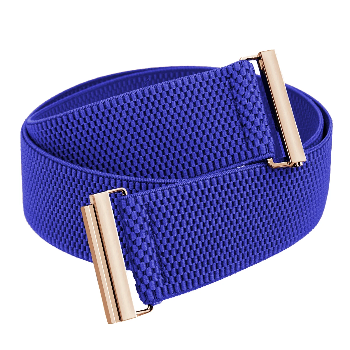 

Stretch Elastic Belt for Women, Adjustable No Show Flat Golden Buckle Lightweight Cinch Waistband for Dresses