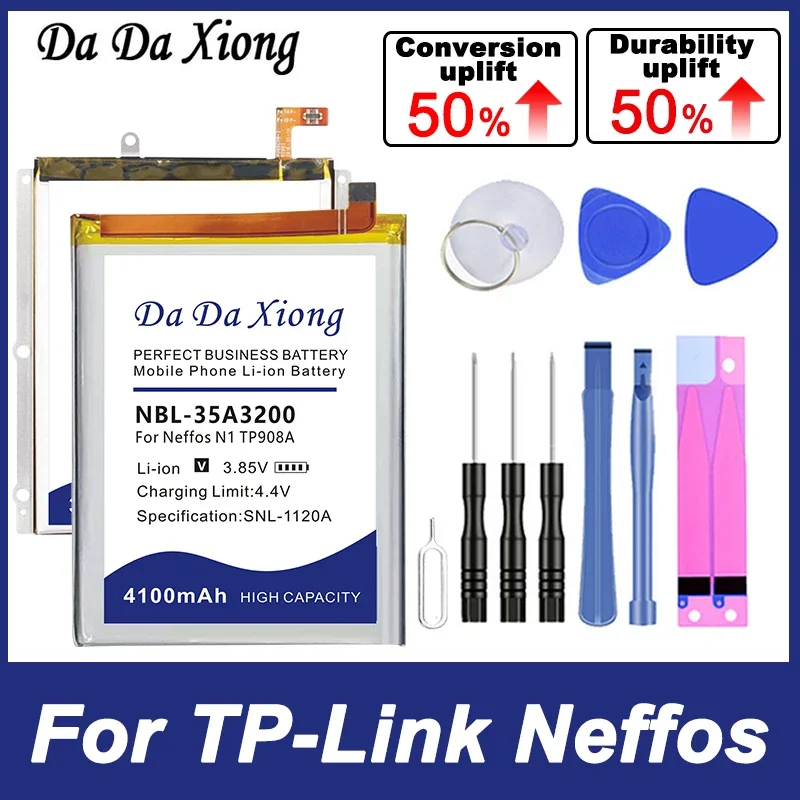 NBL-40A2400 NBL-46A2300 NBL-44A3045 Battery For TP-link Neffos N1 C5 Y5S Y5L C7A C7 Lite Max M7350 TP804A TP908A TP905A + Tool