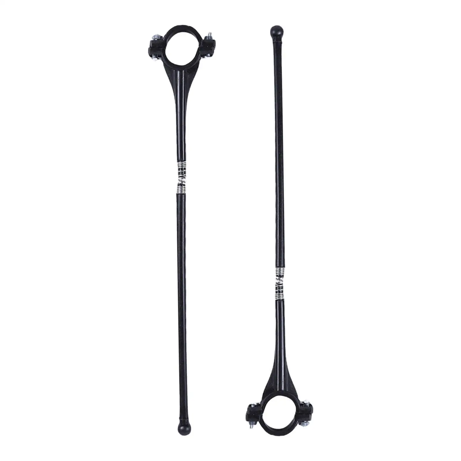 2x Bike Flagpole Set 25mm Handlebar Diameter with Spring Connection Cycling Handlebar Holder Motorcycle Handlebar Flagstaff