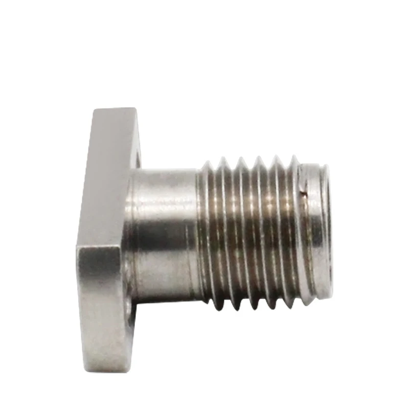 1 New SMA-KFD103 stainless steel 2-hole Female Panel Flange Jack 8.6mm SMA-KFD insert glass bead 0.4/0.5