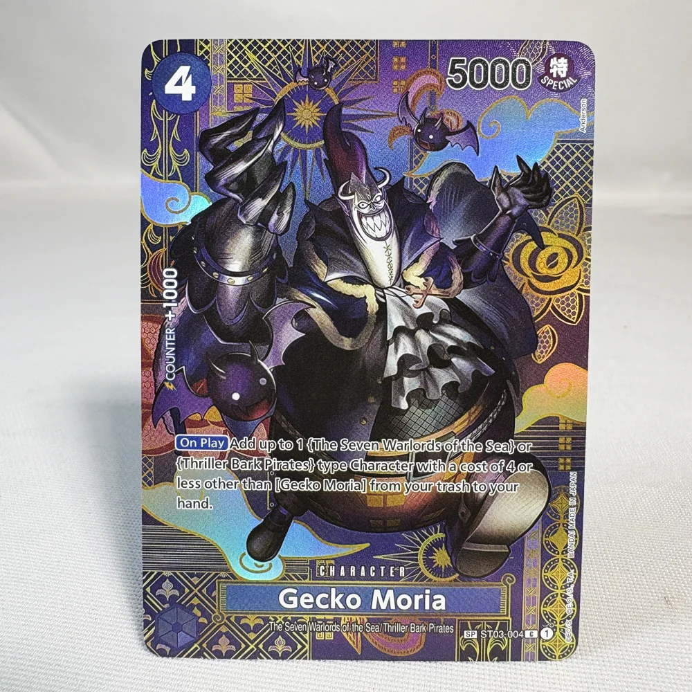 63x88mm One Piece Anime Proxy Card Donquixote Doflamingo&Issho&Basil Hawkins OPCG English Version Toys Gift SR Collection Card