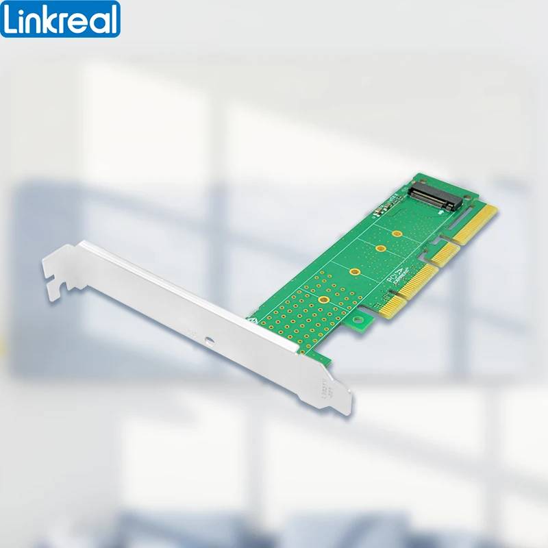 Linkreal M.2 NVMe NGFF M Key to PCIe x4 Adapter support M.2 in Size 2230, 2242, 2260, 2280 and 22110mm-LRNV9511-G2