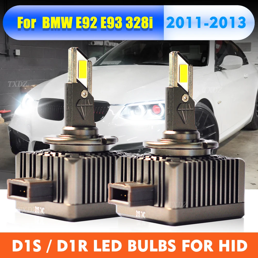 NEW LED Headlight Bulbs D1S D1R Led Lamp 24000LM 6000K For 11-13 BMW E92 E93 328i 335i Xenon HID Upgrade to LED Lights