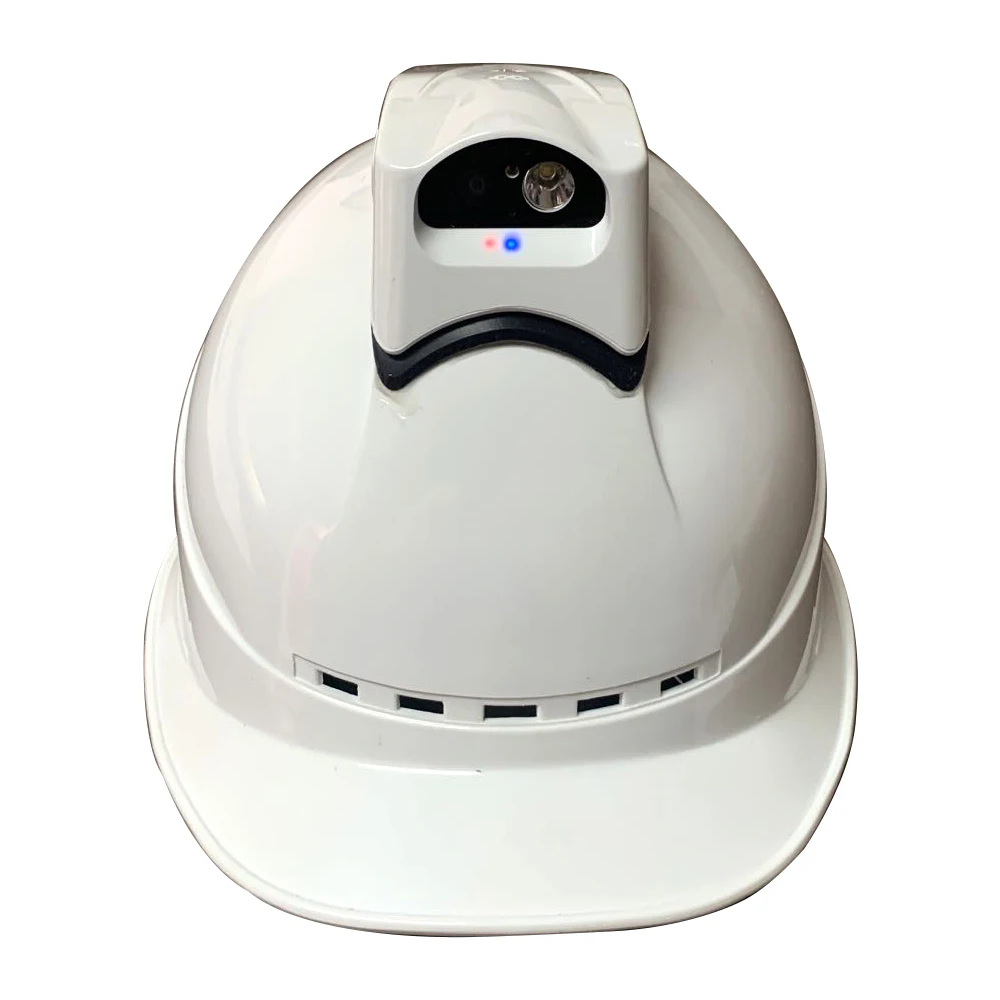 4G GPS live video live audio Construction site safety helmet for Electricity grid workers Mining workers