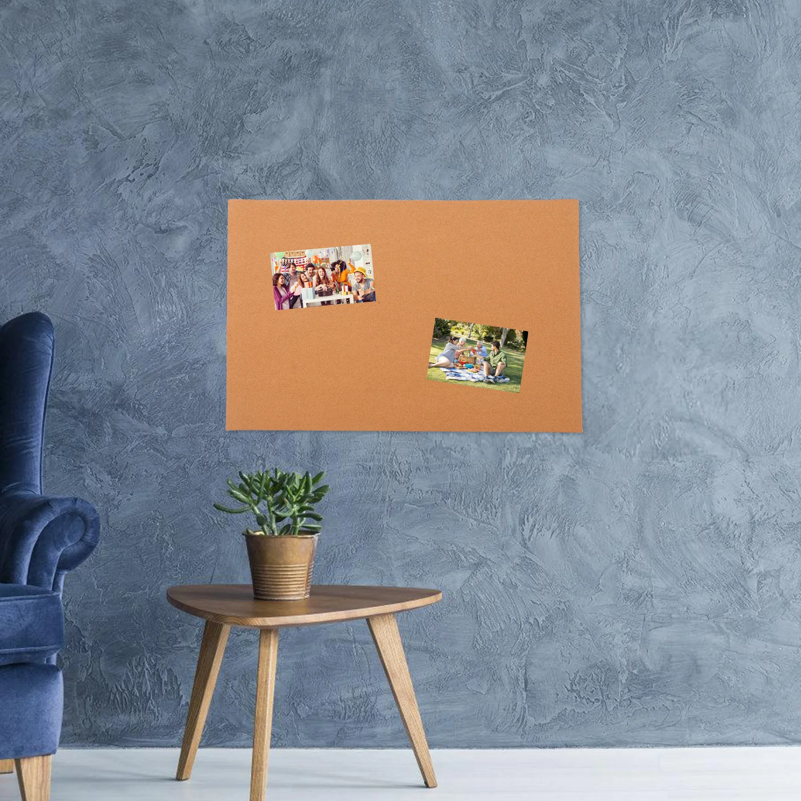 

1 Large Soft Cork Blackboard Sheet Multi-Function Wall-Mounted Notice For Photos Notes Messages Decorative Memo Board Office