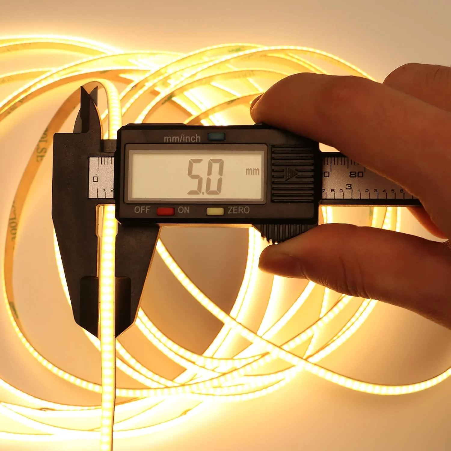 5mm COB LED Strip Ultra Thin High Density Flexible LED tape 3000K 4000K 6500K Bright Lamp led lights for room decor car light 5m